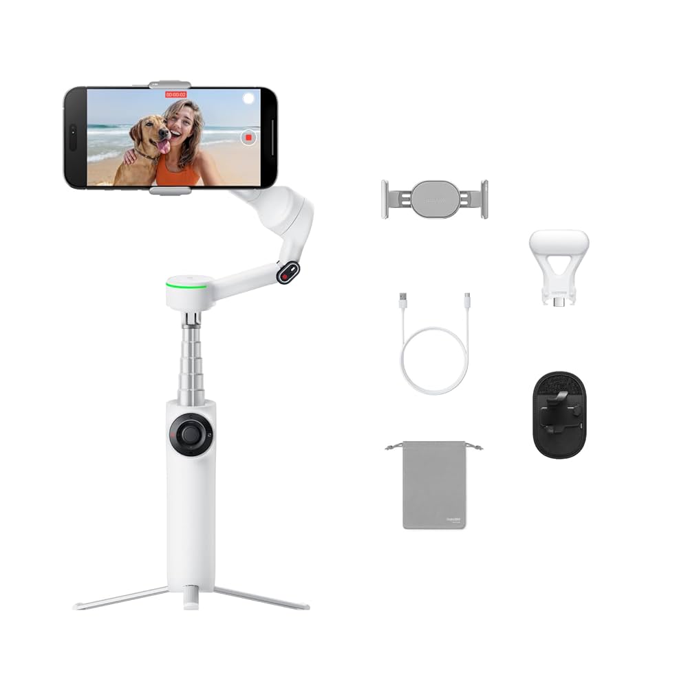Insta360 Flow 2 スマホ 用 AI ジンバル スタンダード版 白 Flow 2 - スマートフォン用ジンバル - Insta360 - 株式会社
